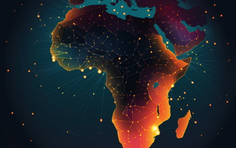 A map of Africa showing research data