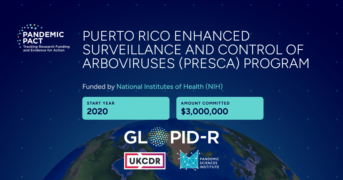 PUERTO RICO ENHANCED SURVEILLANCE AND CONTROL OF ARBOVIRUSES (PRESCA ...