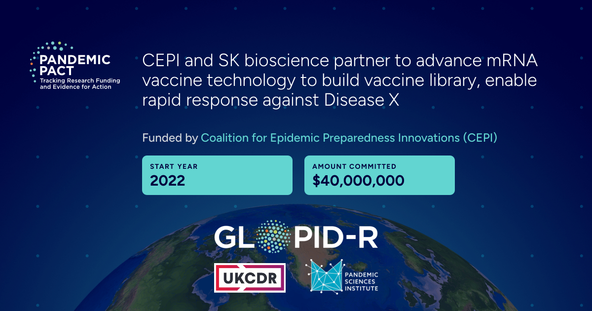 CEPI and SK bioscience partner to advance mRNA vaccine technology to ...